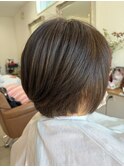 重めショートボブ