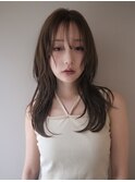  グレージュ/ハッシュカット/デザインカラー