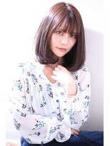 【Maria by afloat】モーブカラーハニーヘアエフォートレスボブ