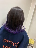 エイミー バイ ハセ(Aimee by HASE) 裾カラー×パープル