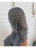 【Ash高幡不動店×山崎】ダークグレージュ×ネイビーインナー