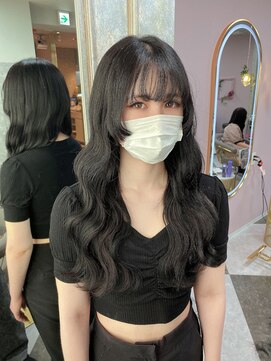 ガルボヘアー 名古屋栄店(garbo hair) #名古屋#栄#プルエクステ#ウルフ_黒髪ロング#髪質改善