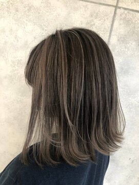 エヌプラス(N+) くびれヘアアプリコットオレンジ夏ハイライトカラー