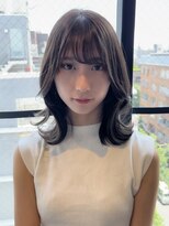 オリンテ バイ レシッド 表参道(orente by rcid)&nbsp;【orente 表参道】モテ髪ミディアム×ブリーチなし透明感カラー