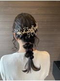 結婚式ヘアセット