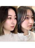 小顔ヘルシーレイヤースタイル透明感カラー【修】20代30代40代