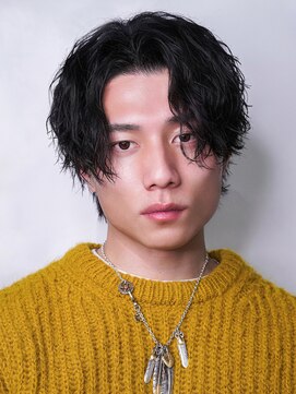 メンズヘアセンス 渋谷(MEN'S HAIR SENSE) ルードセンターパートウルフ