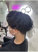 メンズショート×ツイスパ