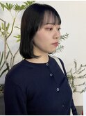 【山本日向子】透明感のあるアッシュ・ブラックカラー