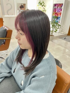 シーバイトリコ 市川(SEA by tricot) フェイスフレーミング/レッドカラー