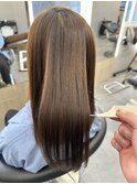 髪質改善サラサラプレミアム大人ガーリー韓国ミディアムAライン