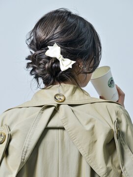 ロアー ヘアー ワメン(RAWR hair WaMen) アップ　シニヨン　編み込み　お呼ばれ　結婚式　参列者