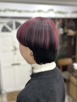 リッカ(RICCA)&nbsp;【アンブレラカラー】チェリーレッド×マッシュボブ♪