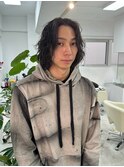 無造作ミディアムパーマ