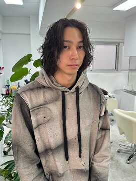 ルーツ 巣鴨 本店(roots) 無造作ミディアムパーマ