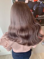 ペレ 栄 アネックス(PELE栄ANNEX) 韓国 くびれロング レイヤー ワンホンヘア 小顔前髪