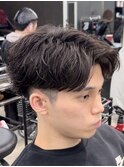 熊本 フェザーパーマ ニュアンス 毛流れ MEN'S HAIR