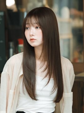 ルエ(rue) 【韓国ヘア】ロング顔まわりレイヤー　★薄め前髪