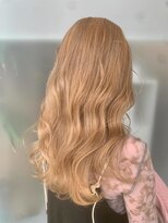 ユニ バイ マグ 長野店(Uni.by Mag)&nbsp;ハイトーンブロンドダブルカラーブリーチミルクティーベージュ