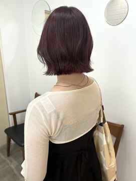 ハイフ(haif) 【haif】レイヤーボブ×ワインレッド