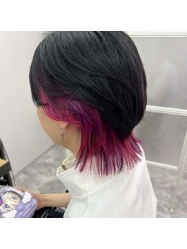 ミルシンク(1005mille cinq) ウルフカット/インナーカラー/デザインカラー/推しカラー