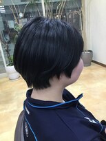 ヒラトヤ 肴町店 小顔レイヤーカット丸み黒髪ショートボブ10代20代30代40代