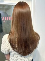 アンニュ(annuy)&nbsp;髪質改善 ベージュ ストレート 顔周りカット 艶髪 透明感カラー