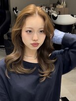 ヌヌ 渋谷 原宿 明治神宮前(nunu)&nbsp;レイヤーカットウルフカットボブグレージュオリーブべージュ