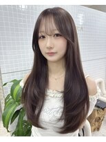 アンジェリカラボ 梅田店(ANGELICA LABO)&nbsp;韓国風レイヤー×ミルクティーグレージュ