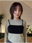 大人可愛い20代30代40代顔まわりカットレイヤーボブ透明感カラー