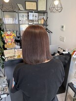 ファン(FAN)&nbsp;暖色カラー ボブスタイル