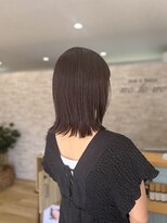 イロトイロ(iro to iro)&nbsp;チョコレートブラウン  切りっぱなし外はねロブ