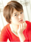 小顔に見える可愛いマッシュショート