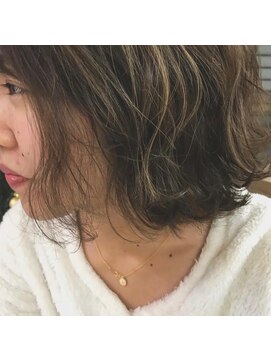 ヘアアーツ ブルーム(hair art's BLOOM) 柔らか外ハネボブ。