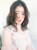 ルティア 池袋(Lutia)&nbsp;黒髪グラデーション　センターパート