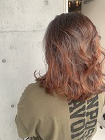 リアン(Lien)&nbsp;Lien☆オレンジグラデーション×デザインカラー×ケアパーマ