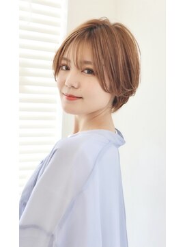 ミチオ ノザワ ヘアサロン ギンザ(Michio Nozawa HAIR SALON Ginza) 小顔大人ショート × 艶髪ブラウン 絶壁解消【瀧上丈司】