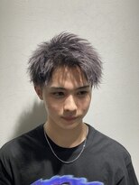 ゴールドシブヤ(GOALD SHIBUYA)&nbsp;ショート　メンズ　ツーブロック　ブリーチ　ダブルカラー