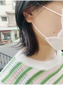 イヤリングカラー　× ブルーブラック