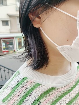 モーブ 代官山(mauve) イヤリングカラー　× ブルーブラック