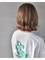 マリアージュバイジュノ(mariage by Juno)&nbsp;切りっぱなしボブ◎マロンベージュ