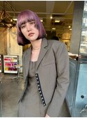 【Special OSAKA】ハイトーンパープルボブ