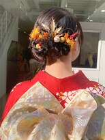 タイドヘア 茨木店(TIDE HAIR)&nbsp;【成人式アレンジ】タイトシニヨンアレンジ