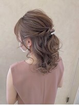 ジャックインザボックス(JACK IN THE BOX) ドレスヘア☆ねじりハーフアップ☆結婚式　二次会