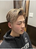 ハイライトベージュアップバング