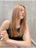 20代30代　巻かないストレートレイヤー　KURO