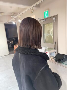 キャンバス バイ ネオリーブ 横浜西口(Canvas by neo.) 切りっぱなしボブ 前下がりボブ ベルボブ sn