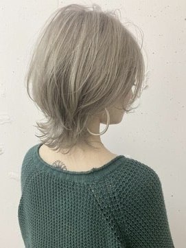 ダブルトーキョー シブヤ(W-TOKYO SHIBUYA) ネオウルフ×ミルクティーベージュボブウルフ ウルフカット