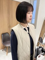 ラミエ バイ メルト 吉祥寺(lamie by melt)&nbsp;"久保田"切りっぱなしまとまるボブ内巻きヘアタッセルボブ