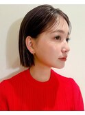 【FUDGE】秋冬ボブ　ダークベージュ